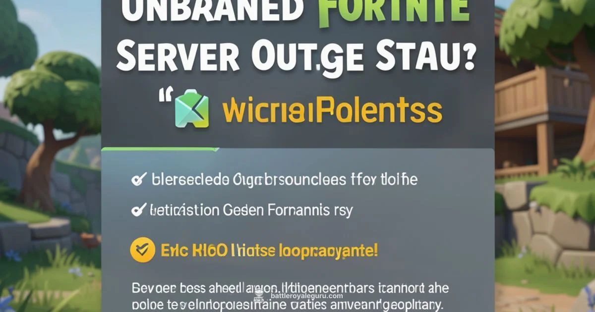 Fortnite Server Status - Battle Royale Guru