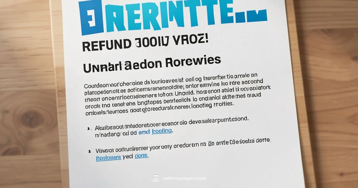 Fortnite Refund Guide - Battle Royale Guru